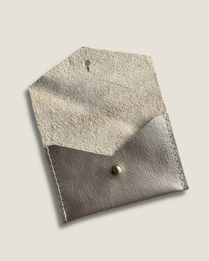 Leather Card Wallet - Champagne