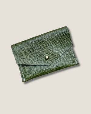 Leather Card Wallet - Jungle