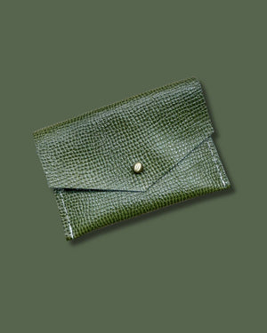 Leather Card Wallet - Jungle