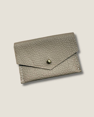 Leather Card Wallet - Oat