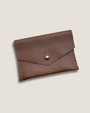 Leather Card Wallet - Saddle