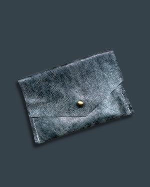 Leather Card Wallet - Stone