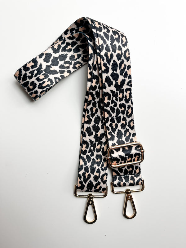 Bag Strap - Peach Leopard