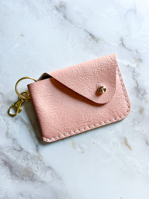 Mini Keychain Wallet - Salmon