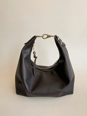 Jo Leather Shoulder Bag - Truffle