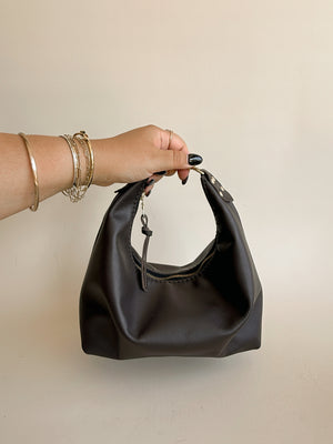 Jo Leather Shoulder Bag - Truffle