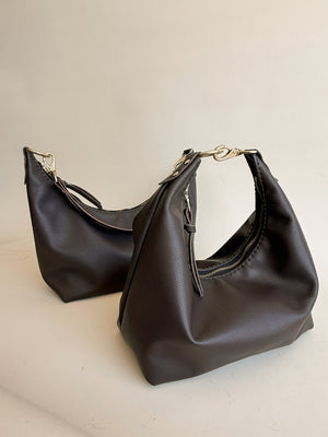 Jo Leather Shoulder Bag - Truffle