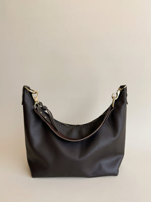 Jo Leather Shoulder Bag - Truffle