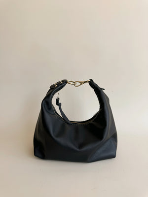 Jo Leather Shoulder Bag - Black
