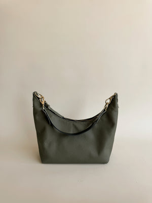 Jo Leather Shoulder Bag - Kale