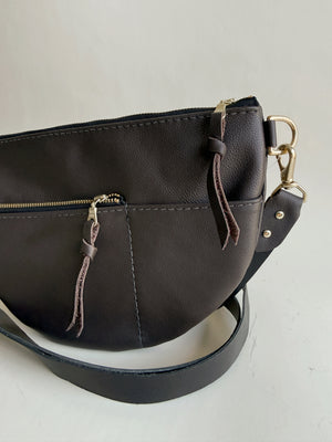 Celine Leather Crossbody Bag - Fudge