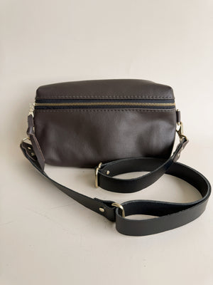 Shania Leather Sling Bag - Fudge