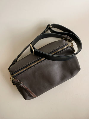 Shania Leather Sling Bag - Fudge