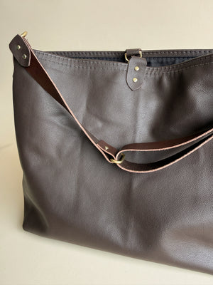 Wynonna Leather Tote Bag - Fudge