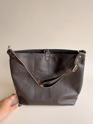 Wynonna Leather Tote Bag - Fudge