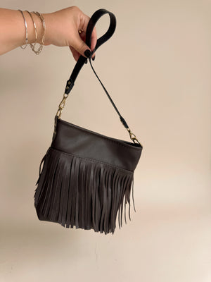 Reba Mini Bucket Bag - Fudge