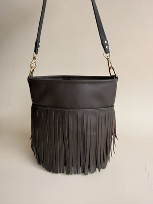 Reba Mini Bucket Bag - Fudge
