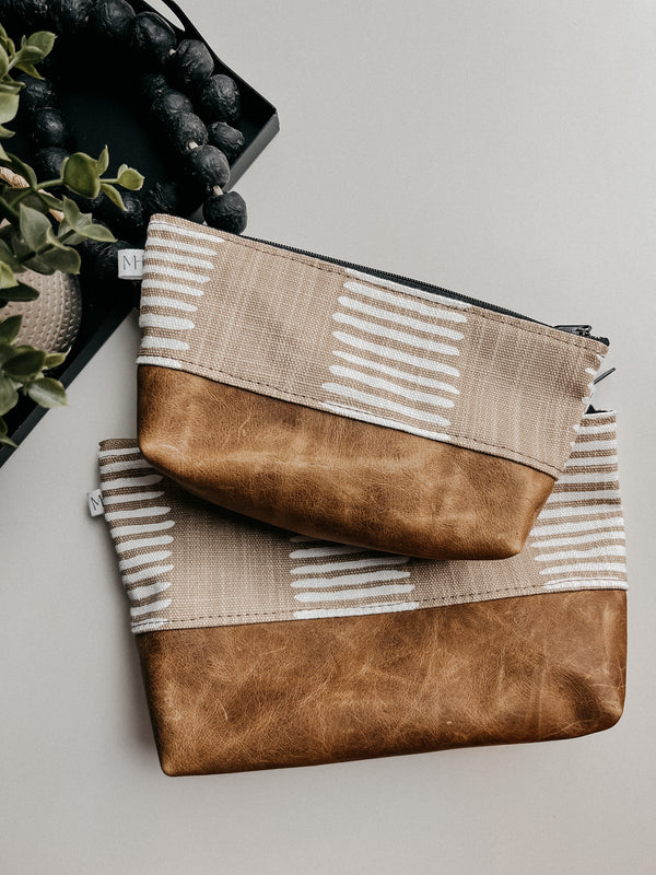 The Stevie Toiletry Bag, Leather + Sutton